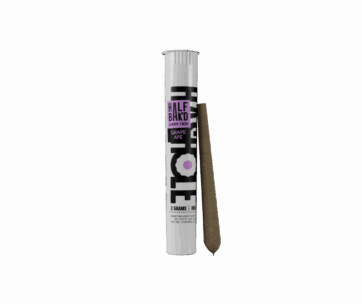 Sweet, grape-forward Grape Ape flavor in a 2g THC-P hash hole with a melting hash core – only at LiftoffSmoke.