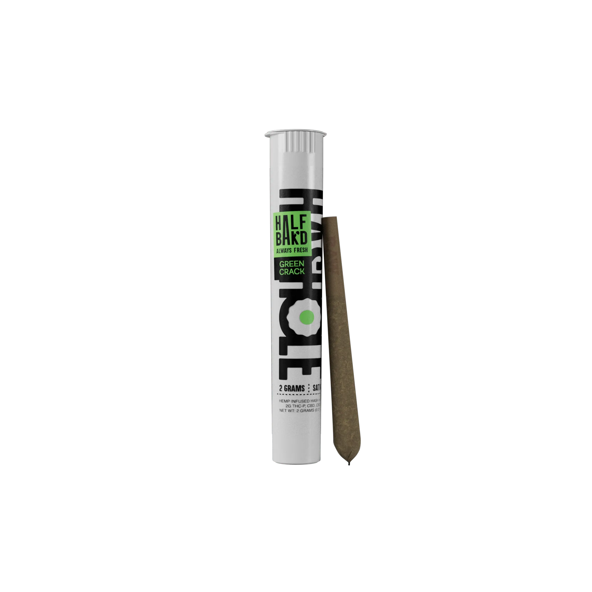 Energizing Green Crack flavor in a 2g THC-P hash hole with a melting hash core – only at LiftoffSmoke.