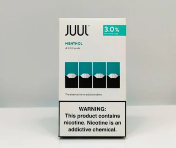 Cool, crisp menthol flavor in a 3% nicotine 4-pack of authentic JUULpods – only at LiftoffSmoke.