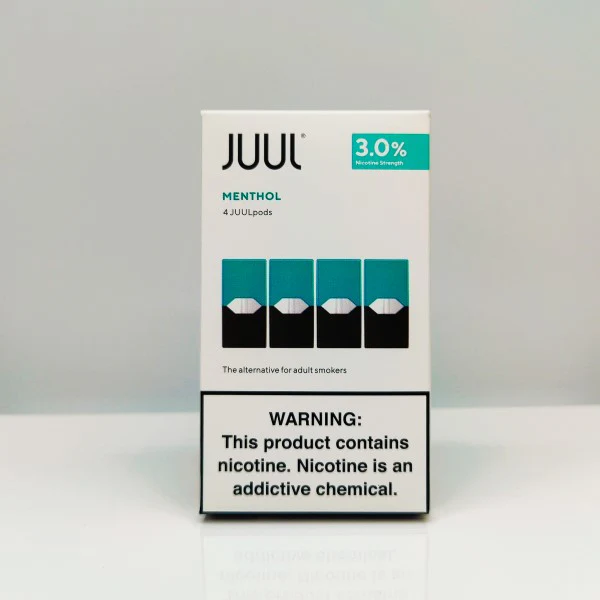Cool, crisp menthol flavor in a 3% nicotine 4-pack of authentic JUULpods – only at LiftoffSmoke.