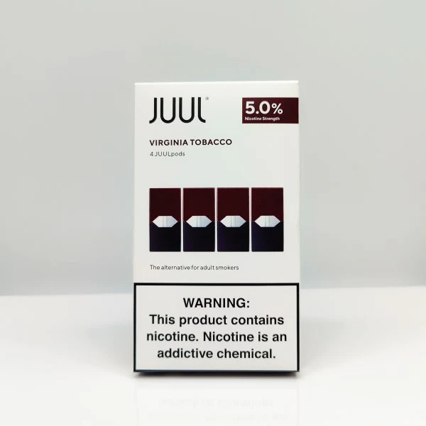 Classic Virginia tobacco flavor in a 5% nicotine 4-pack of authentic JUULpods – only at LiftoffSmoke.