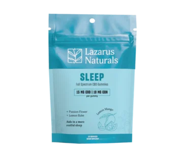 Lemon mango sleep gummies with CBD, CBG & CBN plus calming botanicals — restful nights only at LiftoffSmoke.
