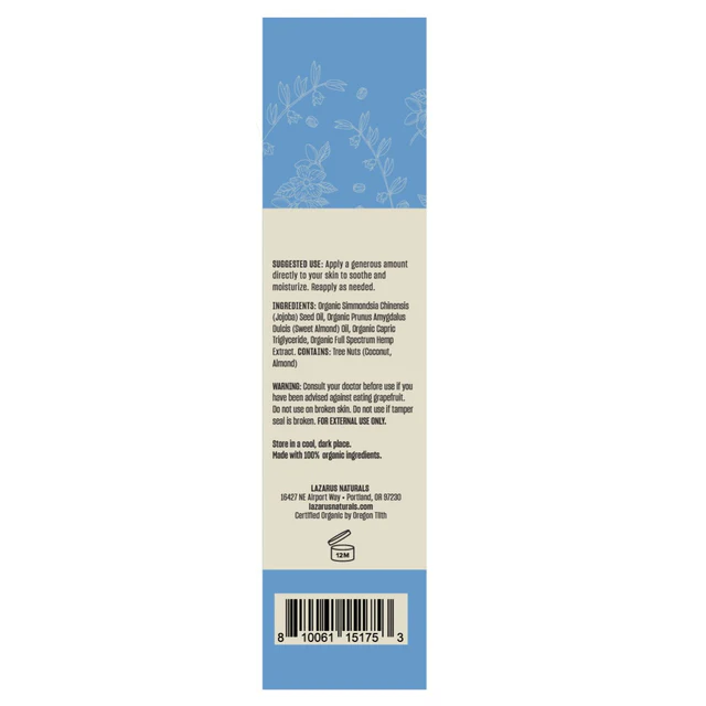 Lazarus Naturals Full Spectrum CBD Body + Massage Oil 500mg - Image 3