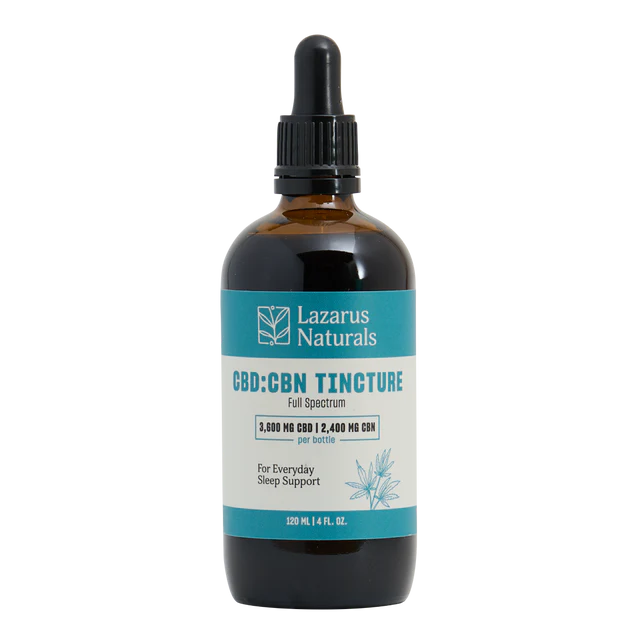Lazarus Naturals Sleep Tincture CBD CBN CBG Full Spectrum 120ml (3600mg) at LiftoffSmoke