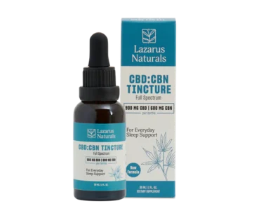 A full-spectrum CBD + CBG + CBN sleep tincture in a 30ml bottle — deeper rest, only at LiftoffSmoke. 