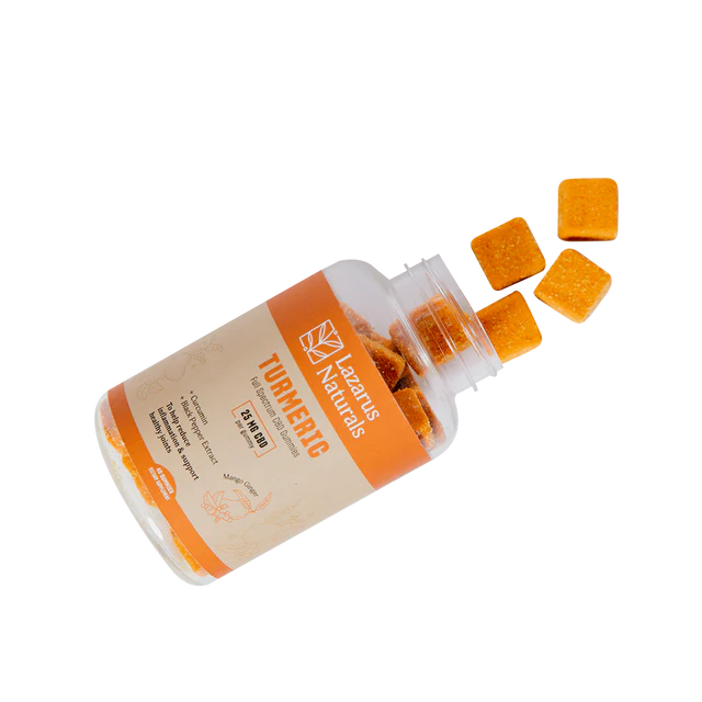 Lazarus Naturals Turmeric Full Spectrum Gummies 25MG per Gummy - Image 2