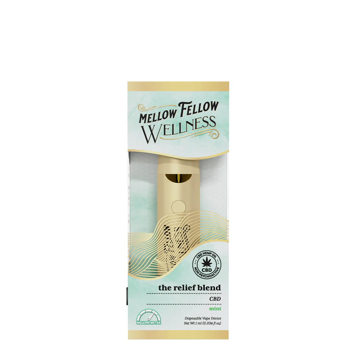 High-potency CBD in a crisp Mint disposable — non-intoxicating daytime relief, only at LiftoffSmoke.
