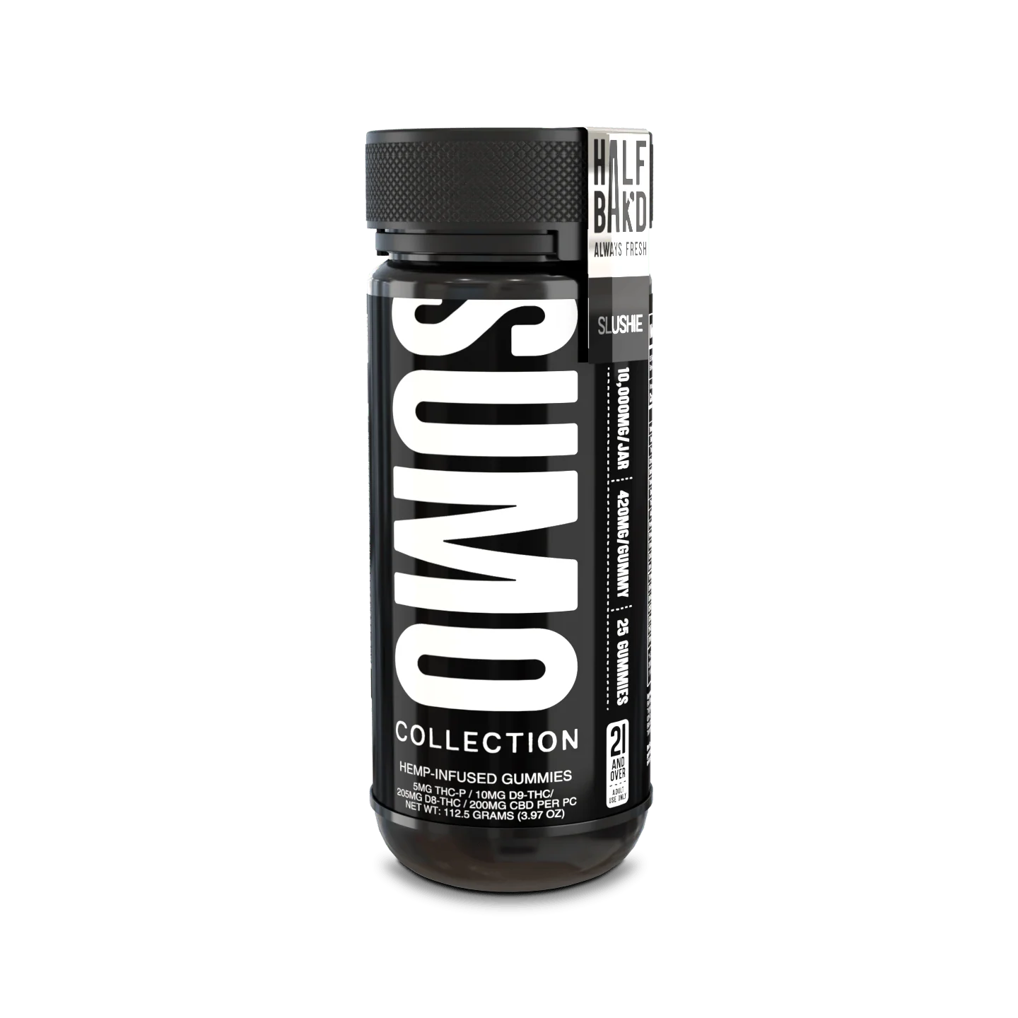 Sweet, icy Slushie flavor packed into a 10,000mg SUMO gummy pouch – only at LiftoffSmoke. 