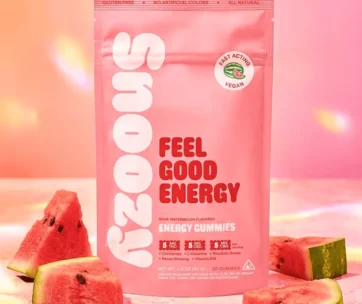 Sour watermelon energy gummies with THC, CBG, Cordyceps & Ginseng for an uplifting lift — only at LiftoffSmoke.