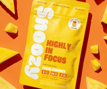 Pineapple focus gummies with CBD, THC, CBG & Lion's Mane for clear-headed drive — only at LiftoffSmoke.