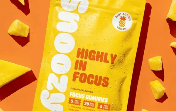 Pineapple focus gummies with CBD, THC, CBG & Lion's Mane for clear-headed drive — only at LiftoffSmoke.