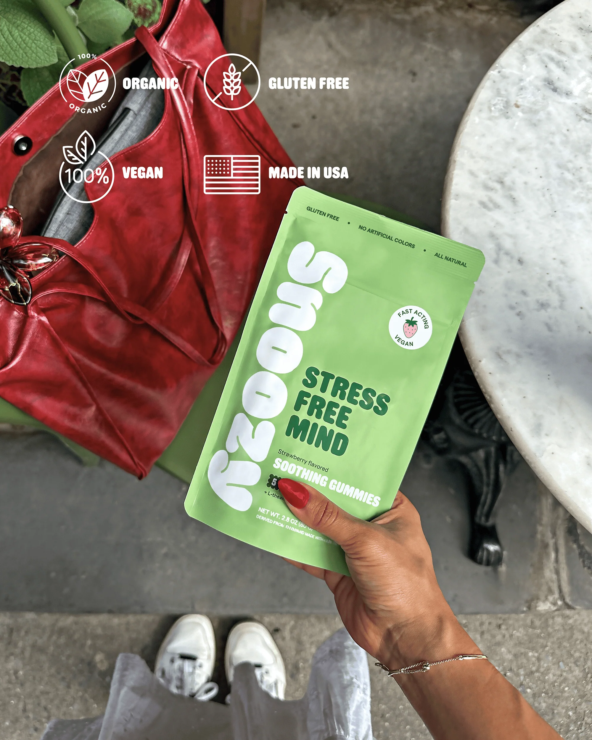 SNOOZY Stress Free Mind Gummies - 20mg CBD / 5mg THC - Image 3