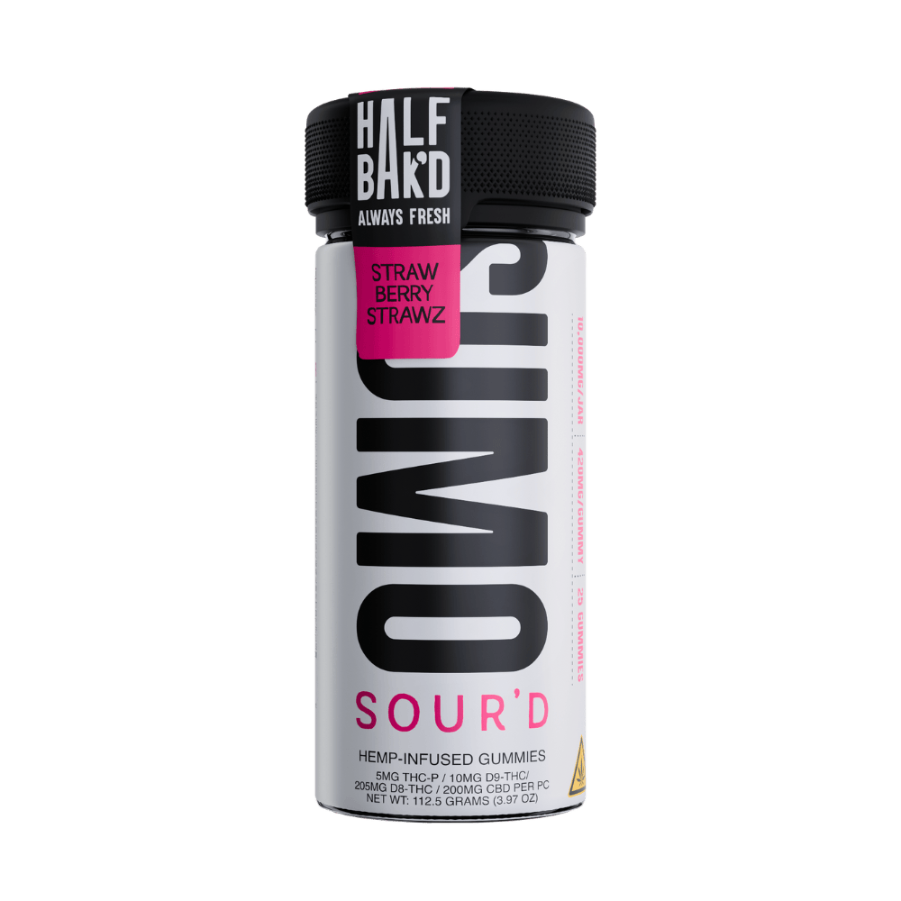 Half Bak'd SUMO Gummies Strawberry Strawz 10,000mg – potent gummies at LiftoffSmoke