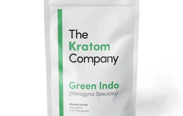 Premium lab-tested Green Indo kratom powder in a 3oz pouch — all-natural green vein, only at LiftoffSmoke.