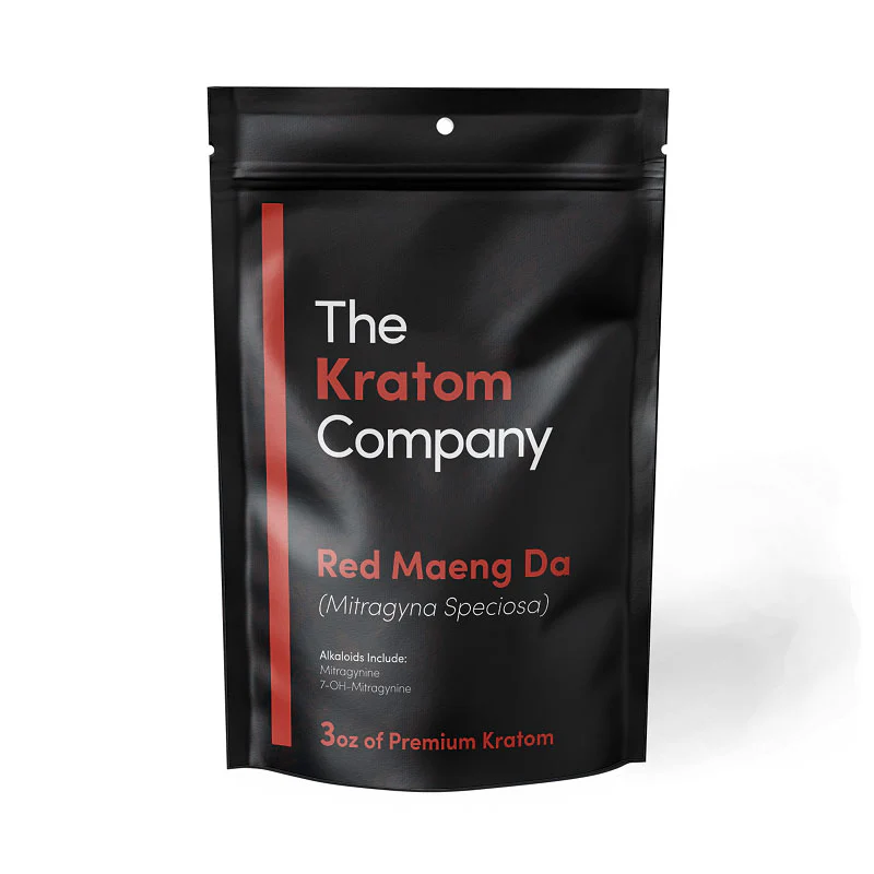 Premium lab-tested Red Maeng Da kratom powder in a 3oz pouch — all-natural red vein, only at LiftoffSmoke.