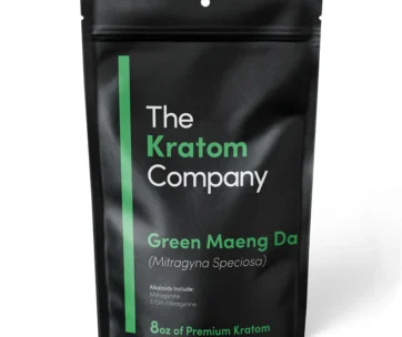 Premium lab-tested Green Maeng Da kratom powder in an 8oz pouch — all-natural green vein, only at LiftoffSmoke.
