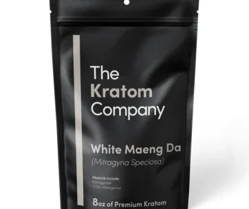 Premium lab-tested White Maeng Da kratom powder in an 8oz pouch — all-natural white vein, only at LiftoffSmoke.