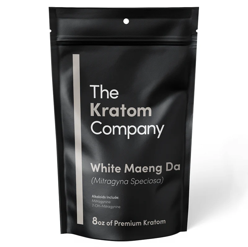 The Kratom Company White Maeng Da Kratom Powder 8oz — lab-tested white vein, at LiftoffSmoke