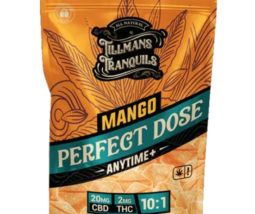Mango 10:1 CBD:THC gummies with just 2mg Delta-9 — a gentle, CBD-forward lift, only at LiftoffSmoke.