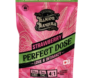 Strawberry Love & Intimacy 4:1 CBD:THC gummies with 5mg Delta-9 — relaxed, in-the-moment ease, only at LiftoffSmoke.